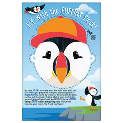 Close-up Puffins texture; crispy corn and oat squares