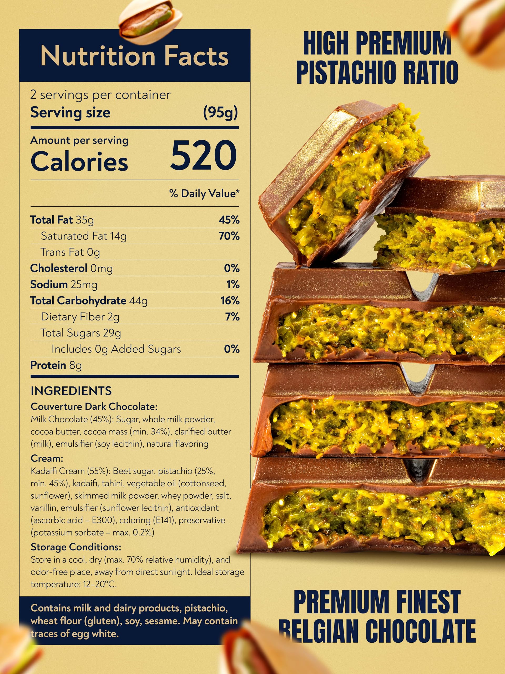 BARBEE Dubai Chocolates knafeh centre closeup showing crispy kataifi and creamy filling.