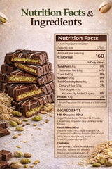 BARBEE milk chocolate pistachio close-up, creamy texture