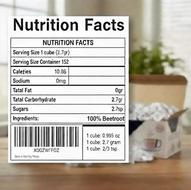 Teona's 152 white sugar cubes close-up showing precise 2.7g portions for consistent sweetness.