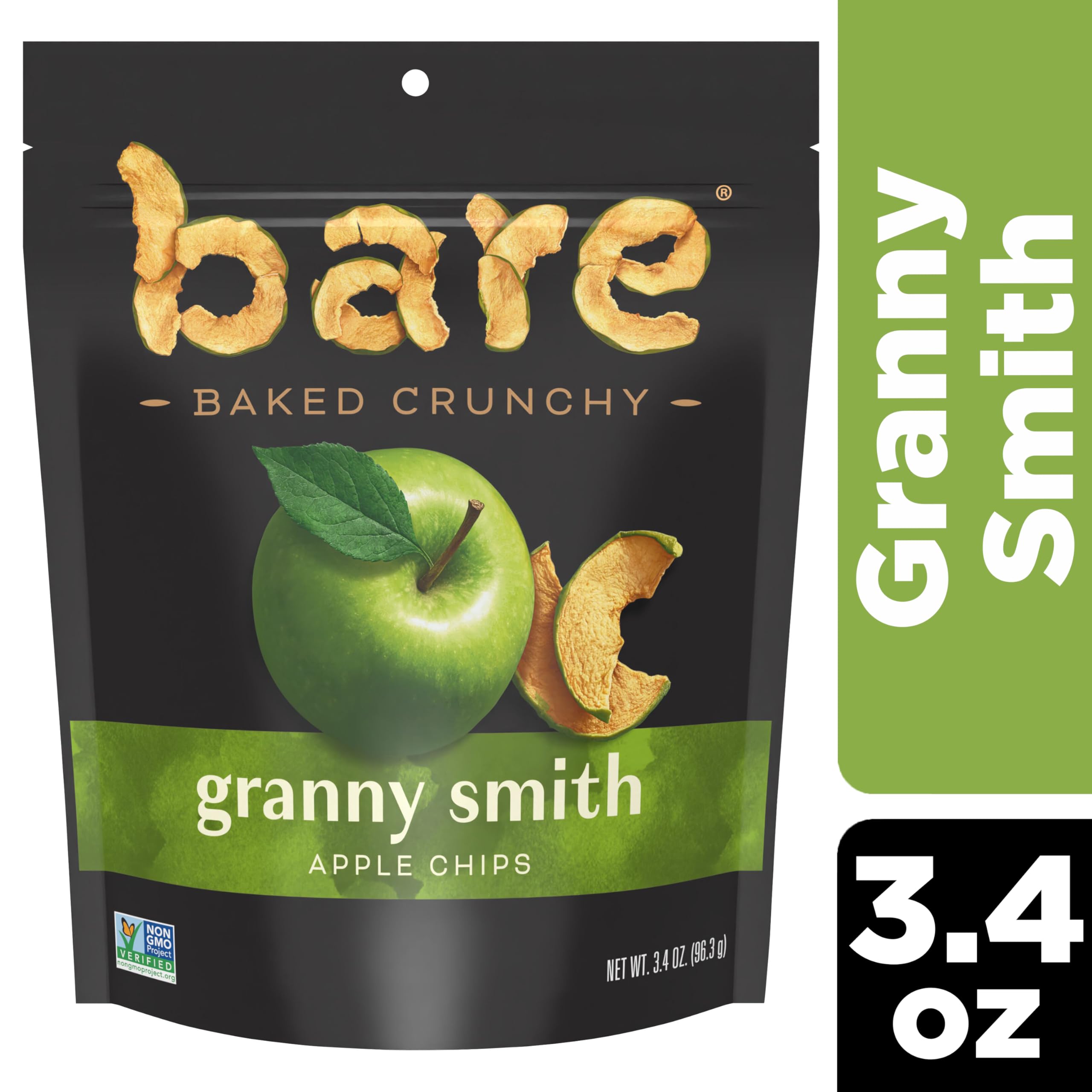 Close-up of chips highlighting natural apples; no preservatives