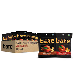 Bare Baked Crunchy Apple Chips Fujis Reds pack-front showing a grab-and-go snack.