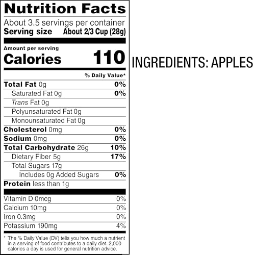 Bare Baked Crunchy Apple Chips Granny Smith flavor, gluten free