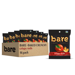 Bare Baked Crunchy Fuji Reds Apple Chips bag-front shows crisp, naturally sweet snack on the go