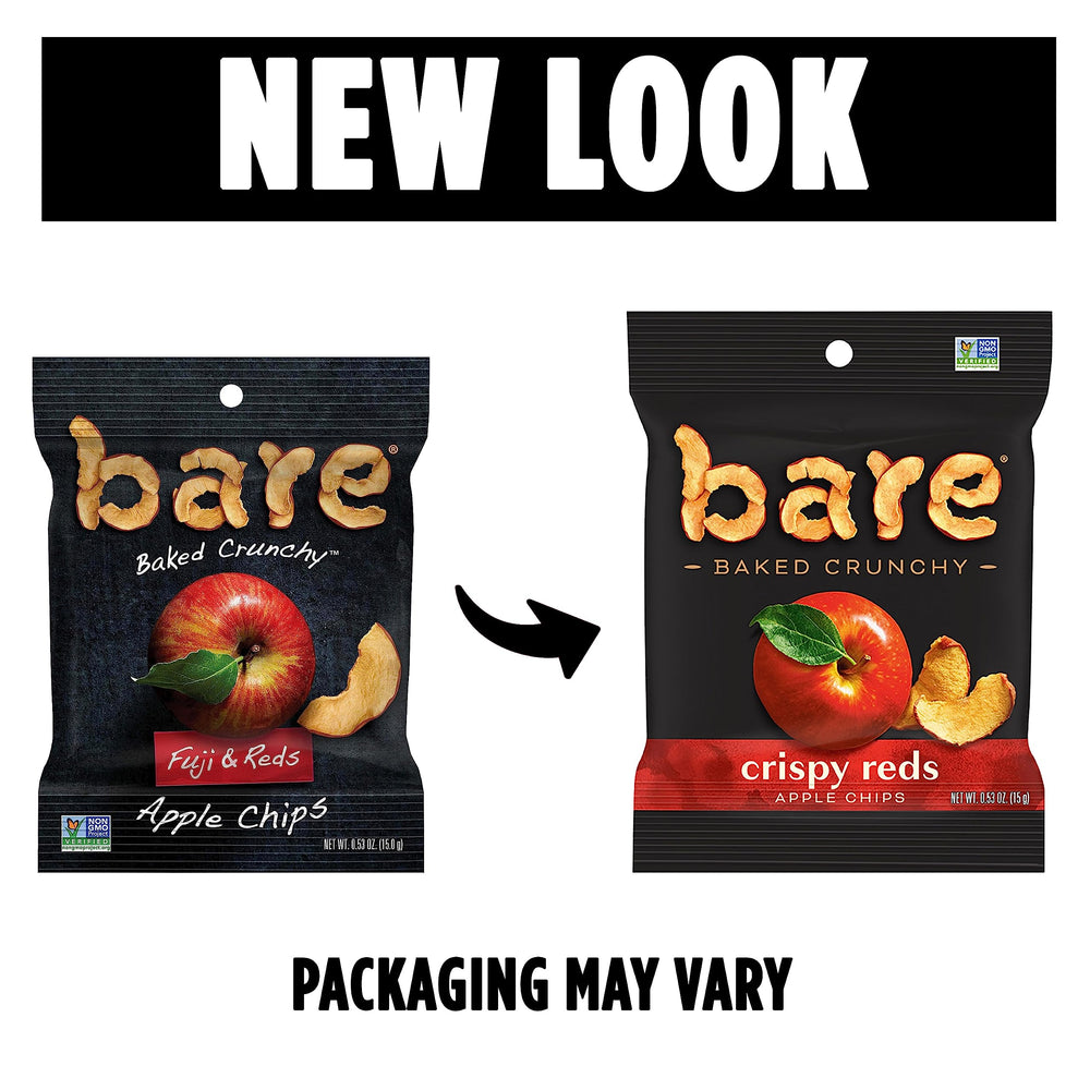Bare Fuji Reds ingredients display simple real fruit for mindful snacking