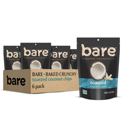 Bare Baked Crunchy Toasted Coconut front bag with real coconut for crave-worthy crunch