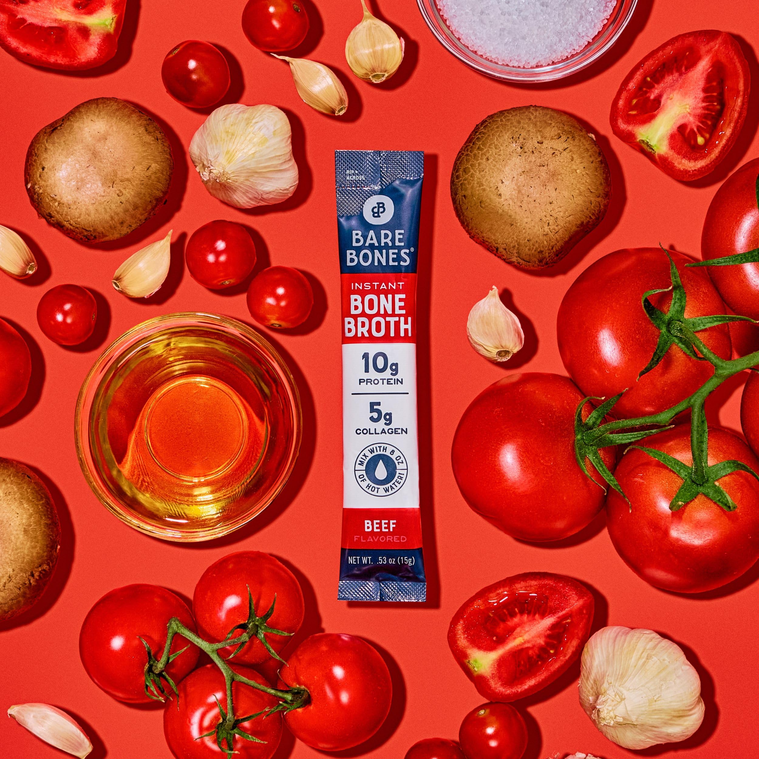Bare Bones protein label emphasizes 10g protein per serving
