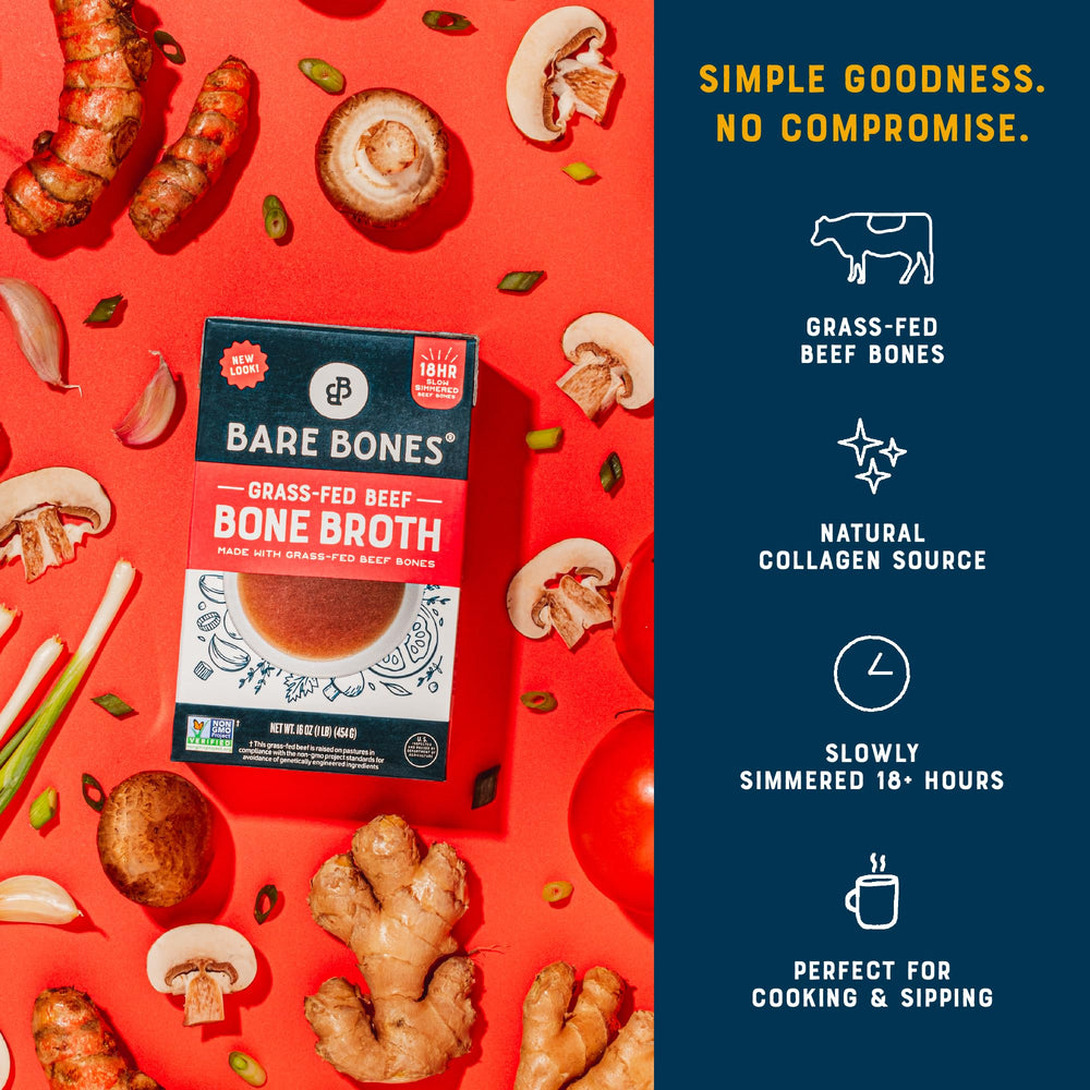 Bare Bones twist-cap pour allows mess-free serving and resealing after cooking