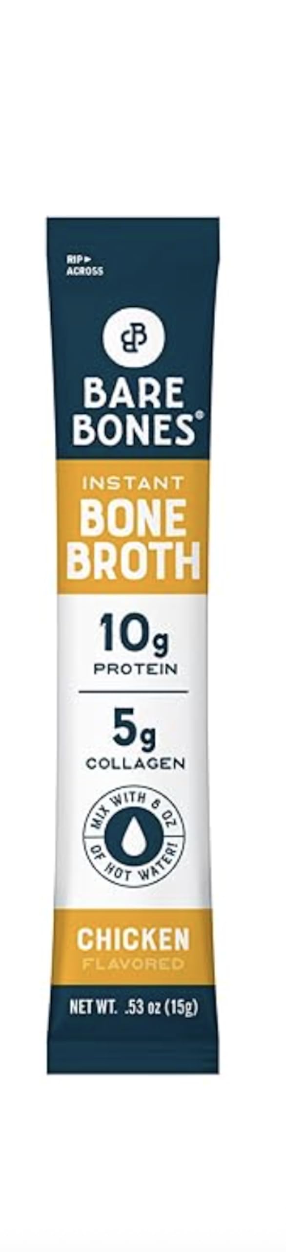 Bare Bones Chicken Broth 12ct carton, perfect base for soups, stews, and quick meals