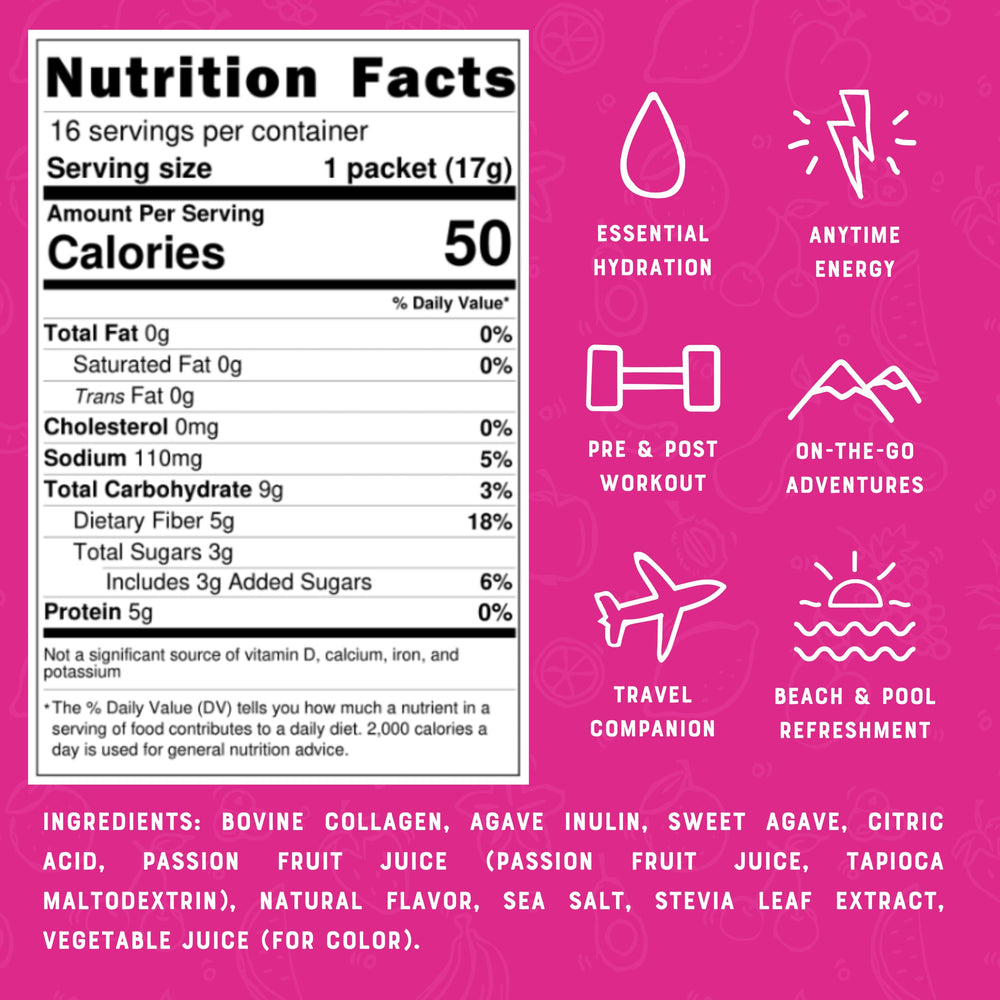 Bare Bones Fruit Punch Elevated Drink Mix packet providing bright taste and portable hydration.