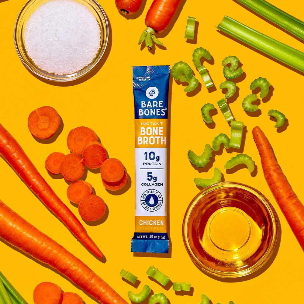 Bare Bones gluten-free dairy-free packet highlighting allergen-friendly broth
