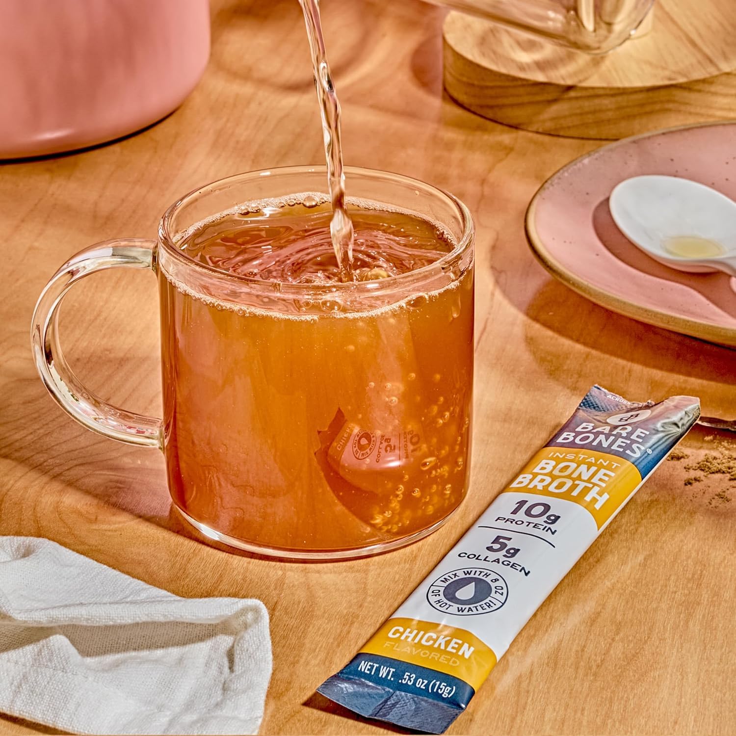 Bare Bones keto paleo-friendly broth packet supporting low-carb lifestyles