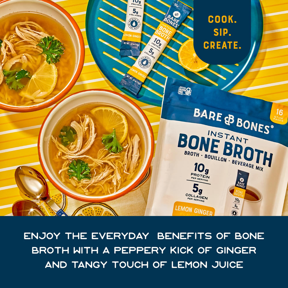 Bare Bones lemon-ginger aroma close-up highlights zesty, warming flavor.