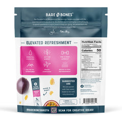 Bare Bones Lemonade Elevated Drink Mix packet offers refreshing citrus and quick refreshment.