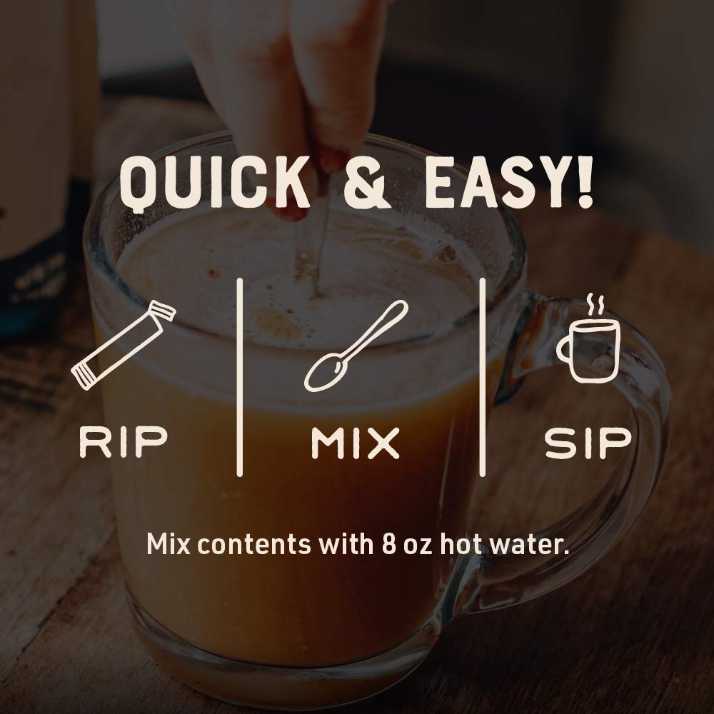 Bare Bones convenient 10g protein per serving in portable broth packets.