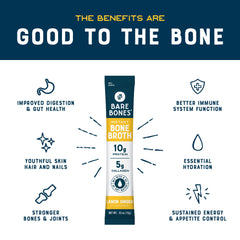 Bare Bones on-the-go bone broth packets ideal for travel and busy days.