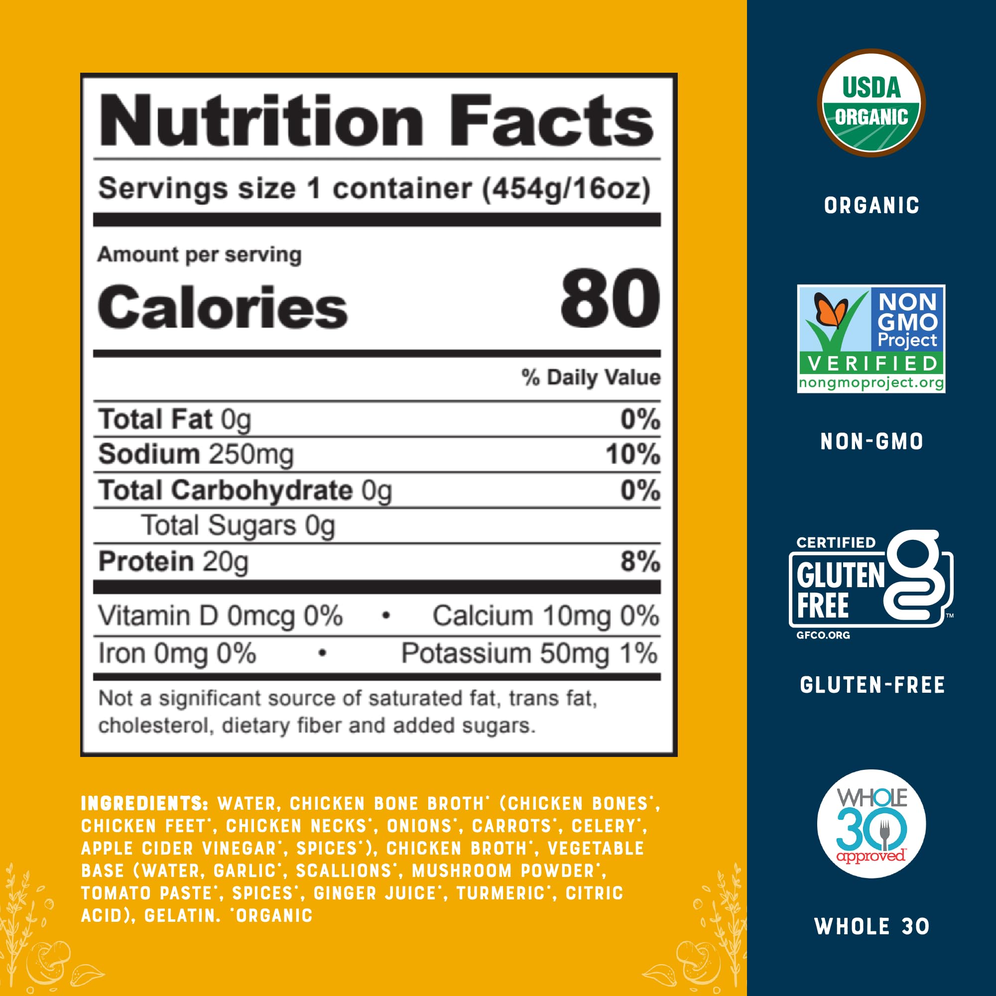 Bare Bones pasture-raised broth bottle highlights protein and collagen for meals