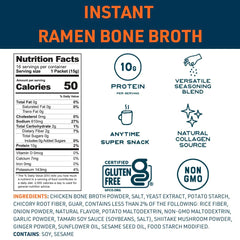 Bare Bones Ramen broth ingredients close-up shows shiitake and ginger flavor.