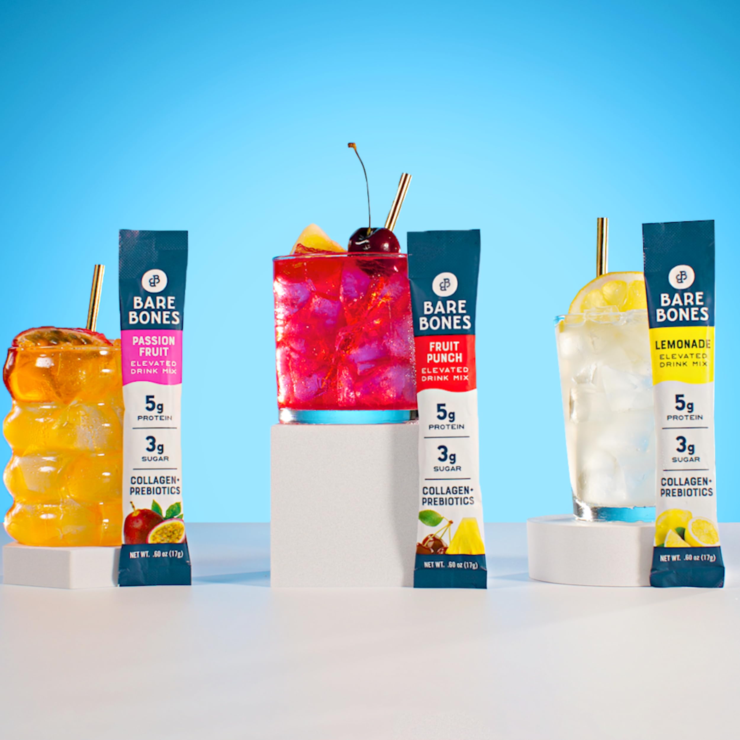 Bare Bones Refreshing hydration ready for home, work, or travel.