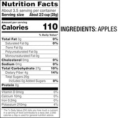 Bare Crunchy Apple Chips texture close-up highlighting crisp bite.