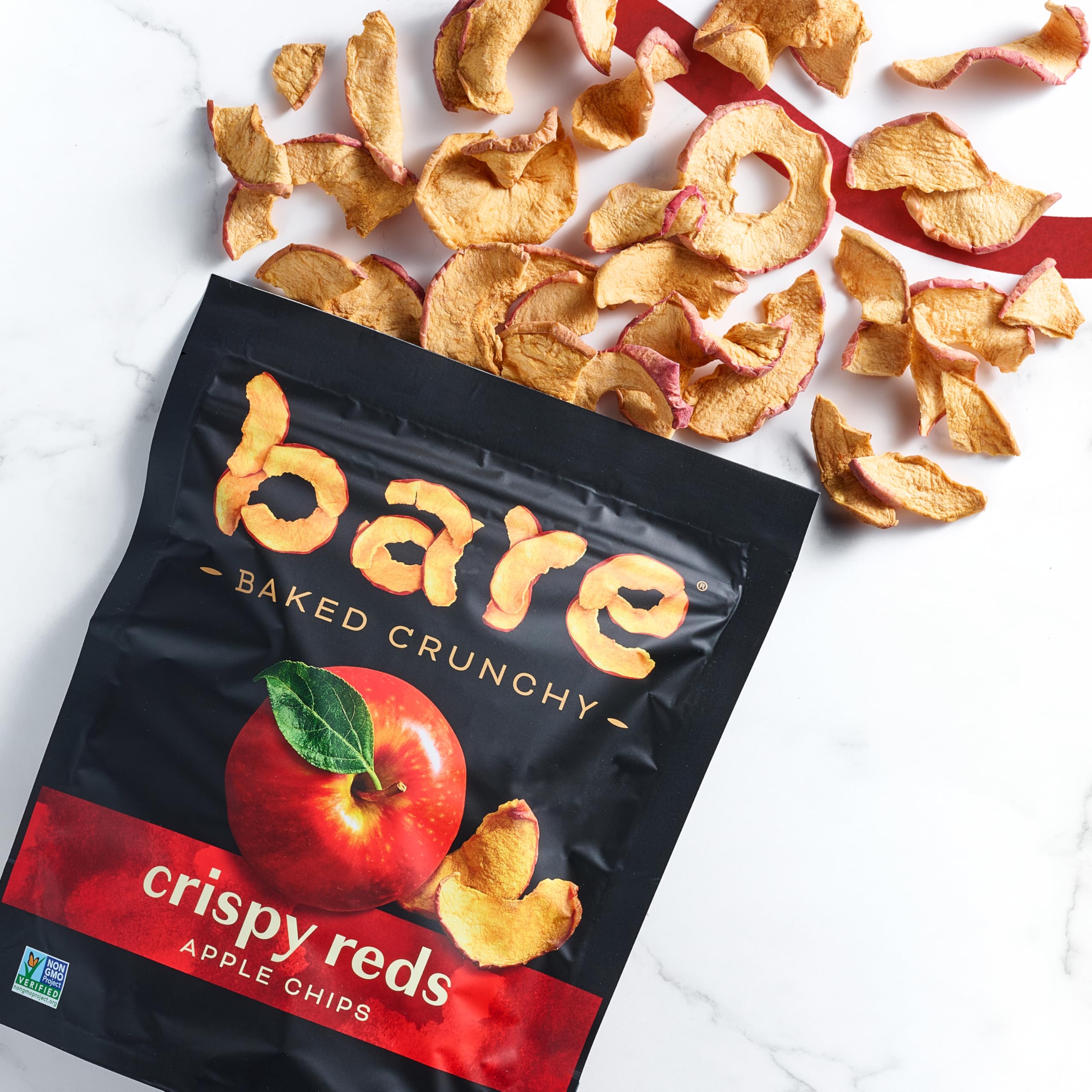 Bare Fuji & Reds one-ingredient label highlights apple as sole ingredient.