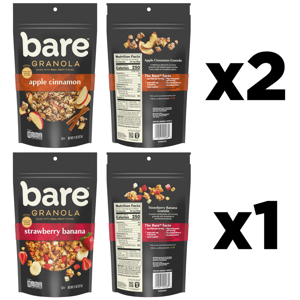 Bare Granola Cereal Variety Pack bundle display