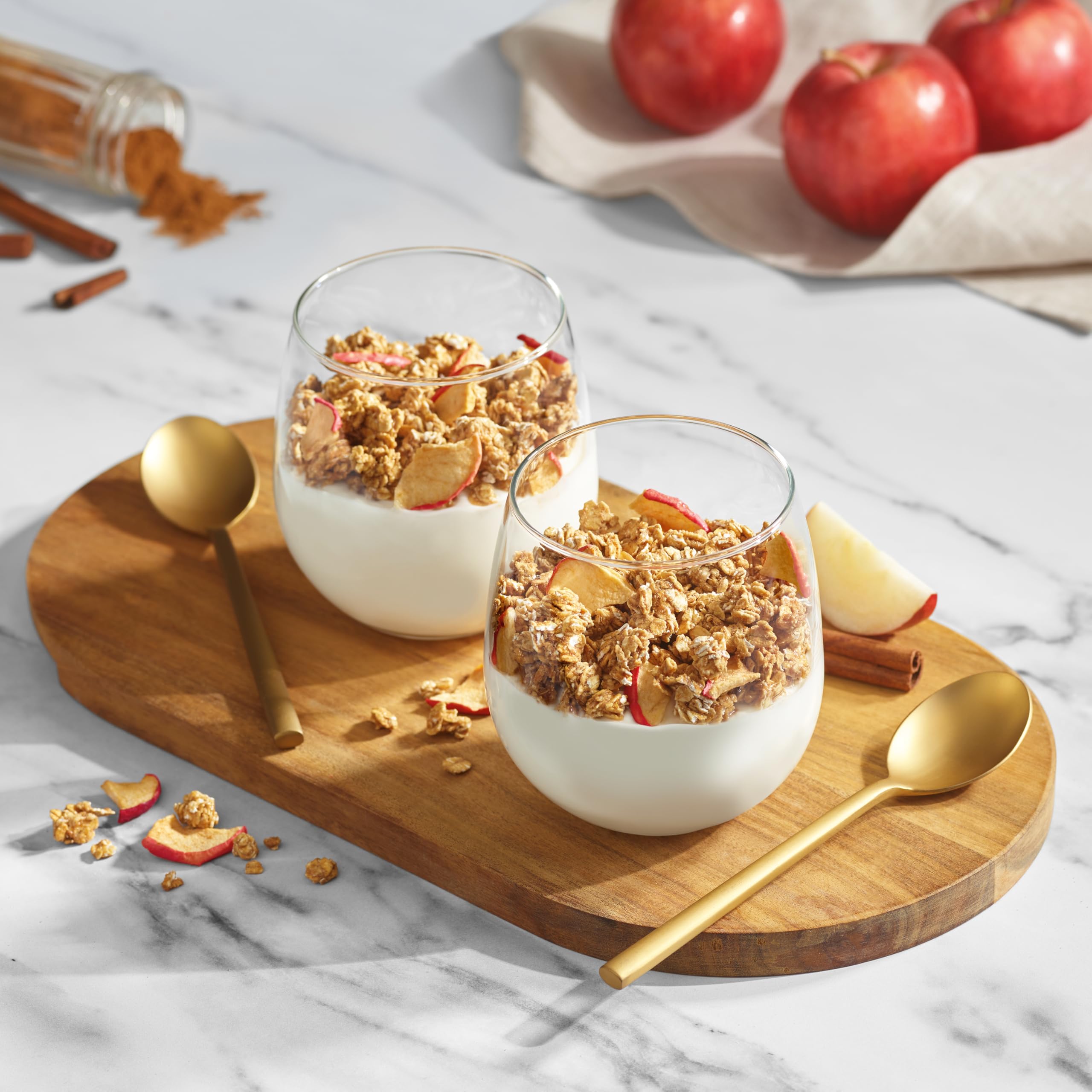 Bare Granola Variety Pack crunchy texture conveys baked-not-fried crunch.
