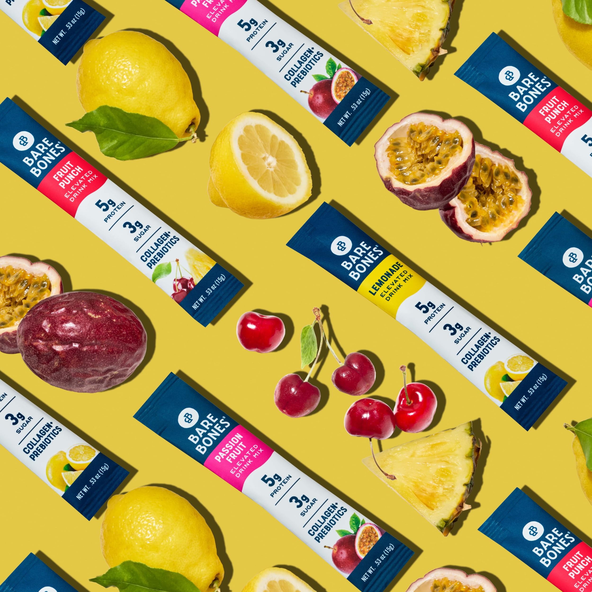 Bare Bones Fruit Punch nutrition label and ingredients
