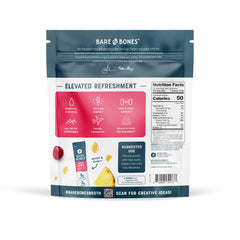 Bare Bones Fruit Punch stick pack close-up supporting hydration and wellness
