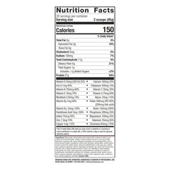 Bariatric Advantage whey isolate protein powder with label highlights 27 g per serving