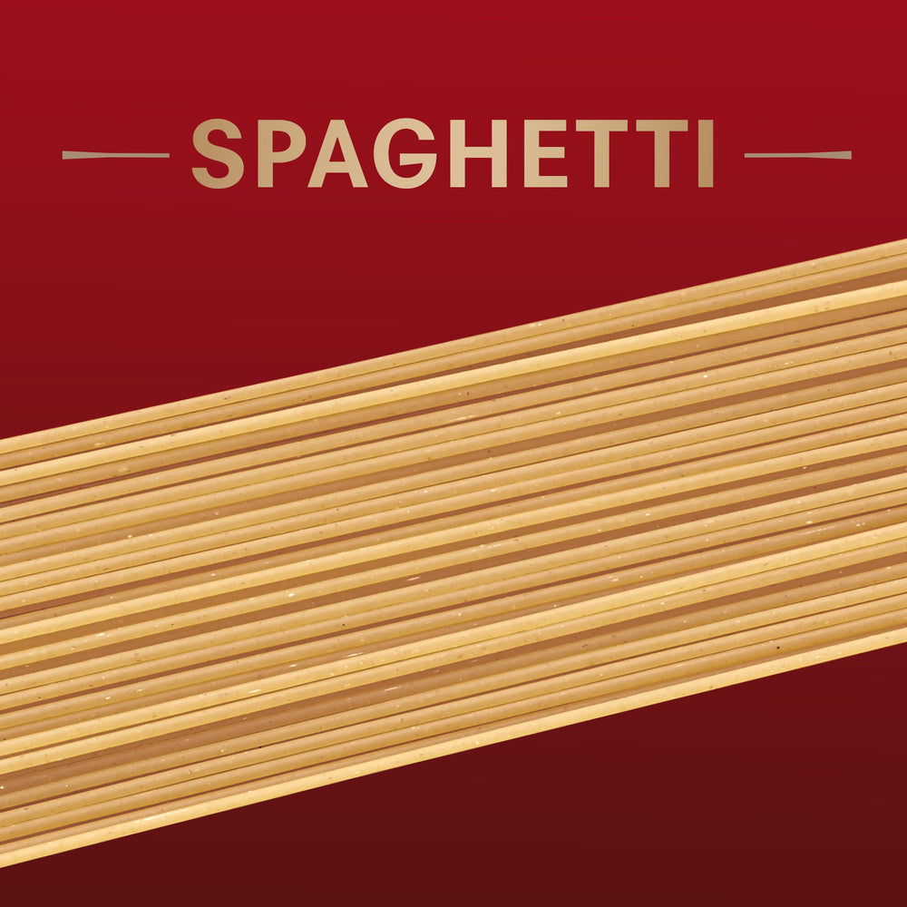 Barilla Al Bronzo bronze-crafting detail on pasta surface.