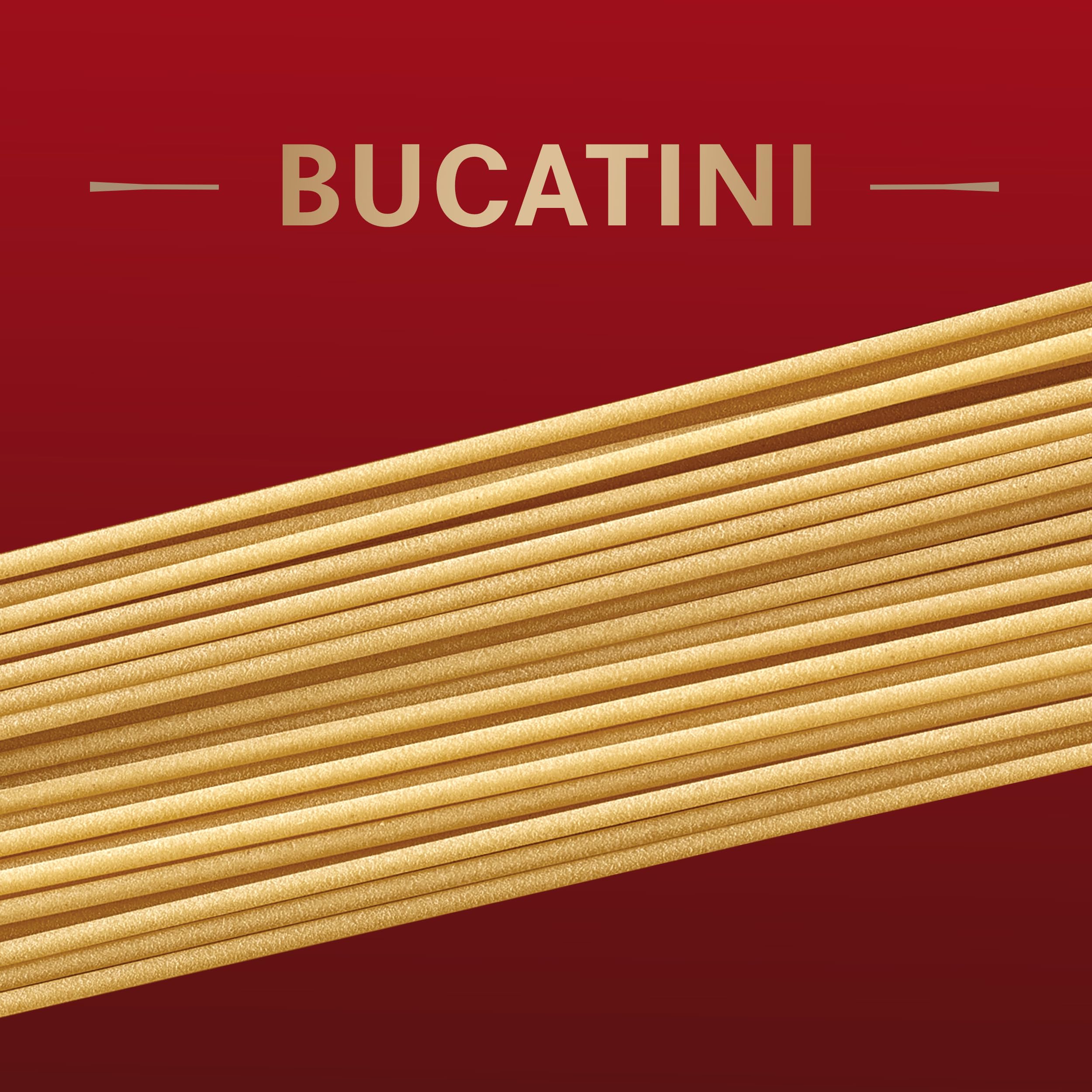 Barilla Al Bronzo Bucatini packaging notes non-GMO and kosher certification