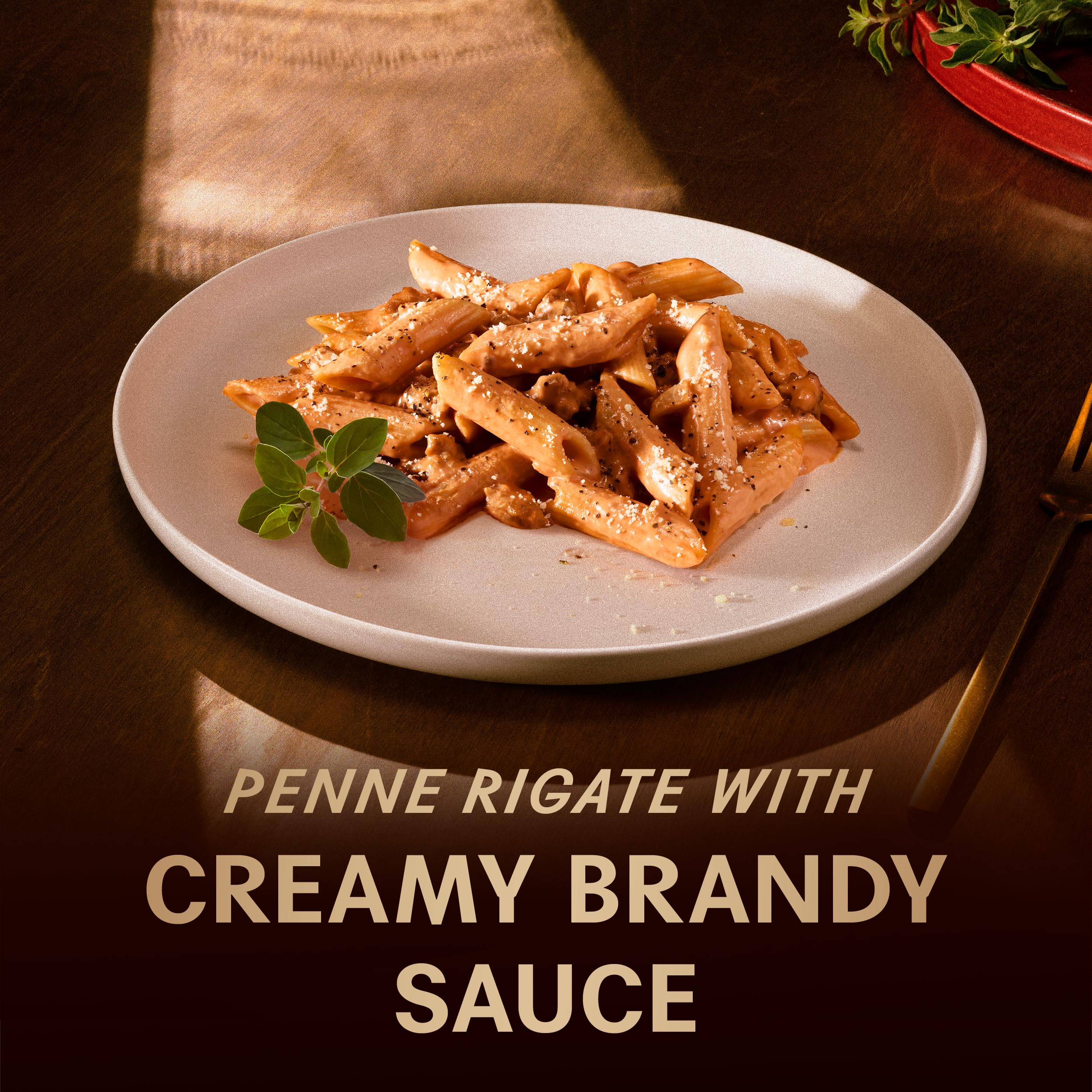 Barilla Al Bronzo Penne Rigate bronze-cut grooves capture sauce in every bite.