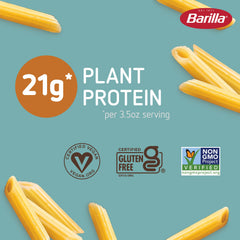 Barilla Chickpea Penne Pasta box-open highlights simple ingredients for gluten free meals