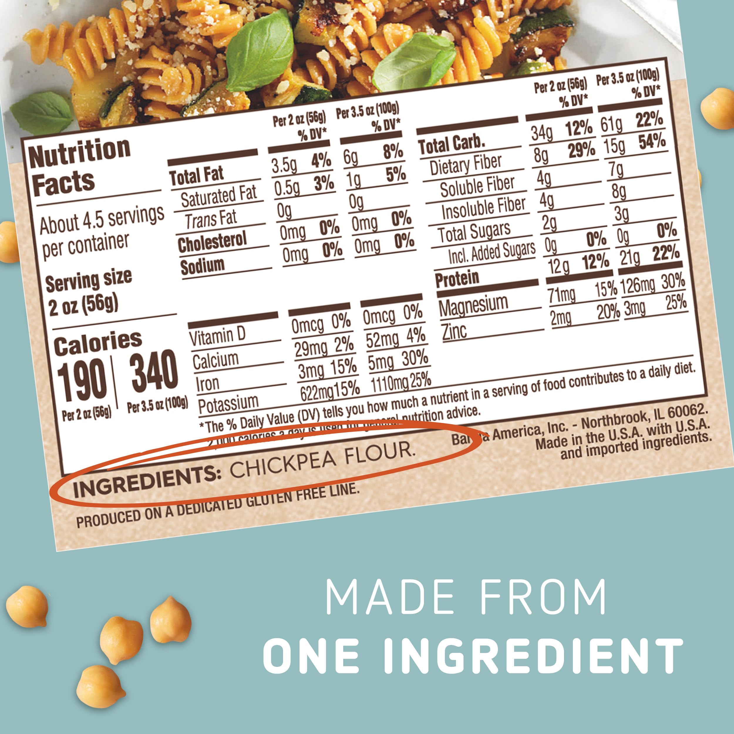 Barilla Chickpea Rotini cooking in pot shows quick al dente potential