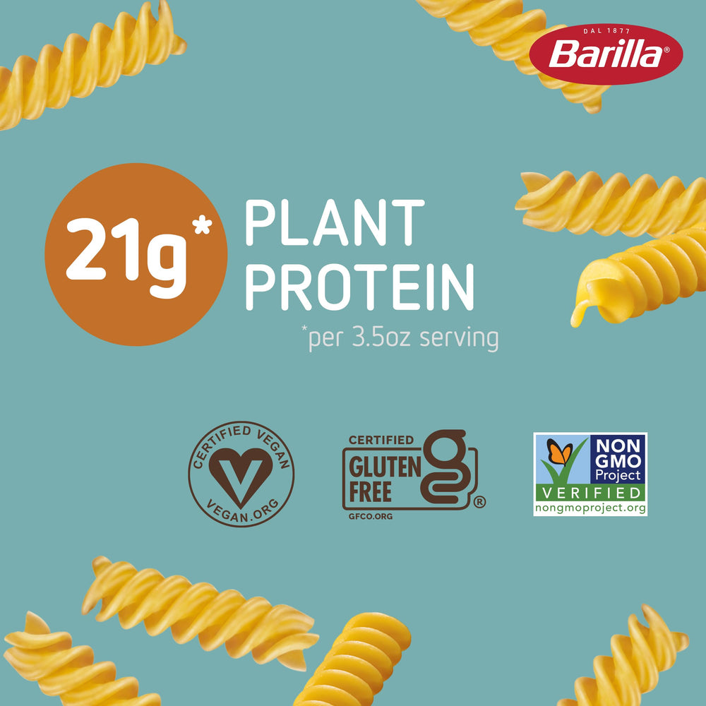 Barilla Chickpea Rotini nutrition facts emphasizing protein and fiber
