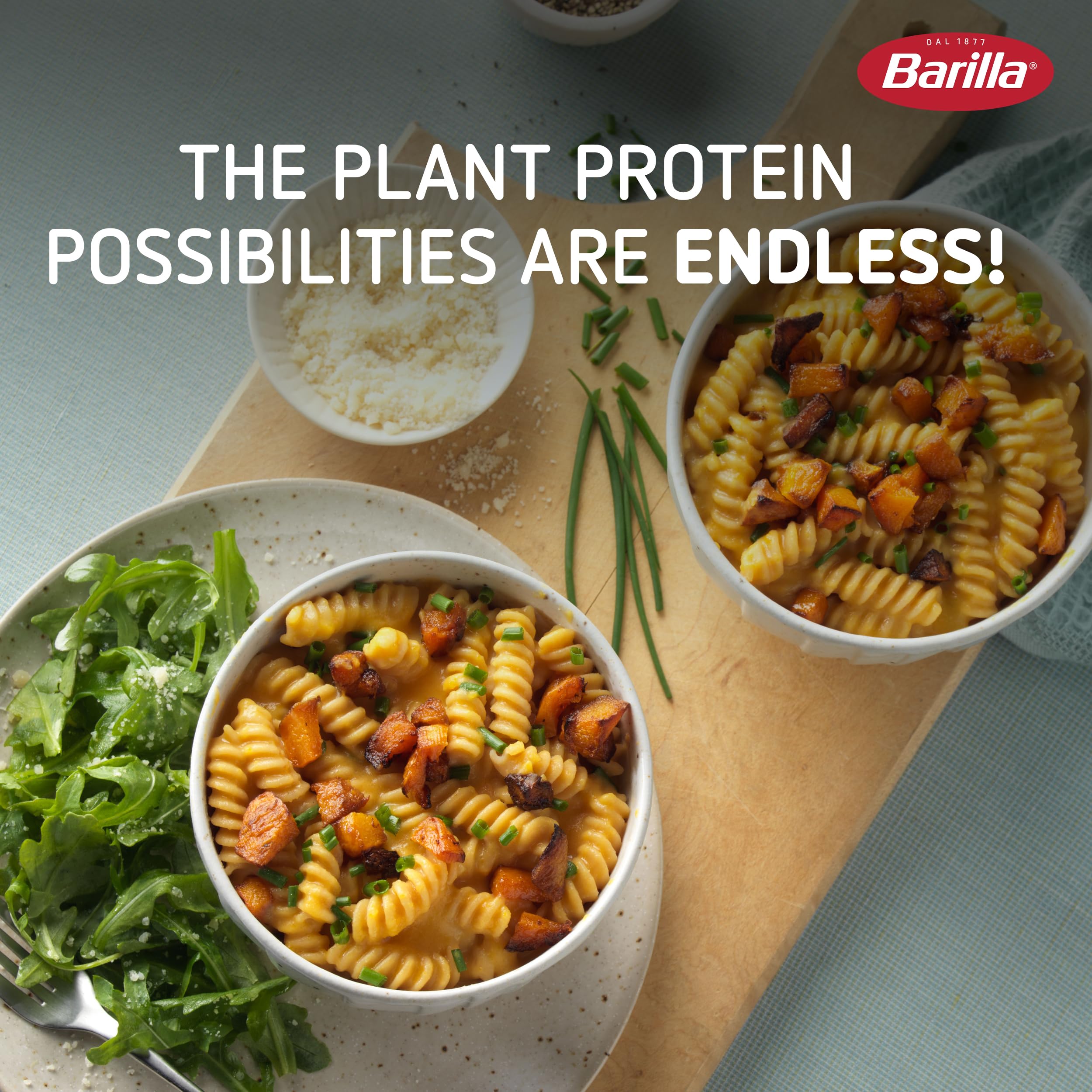 Barilla Chickpea Rotini pack of ten boxes ready for family meals