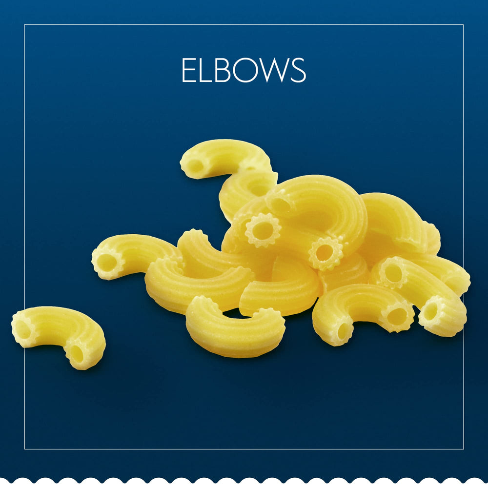 Barilla Elbows Pasta served at a family dinner with friends