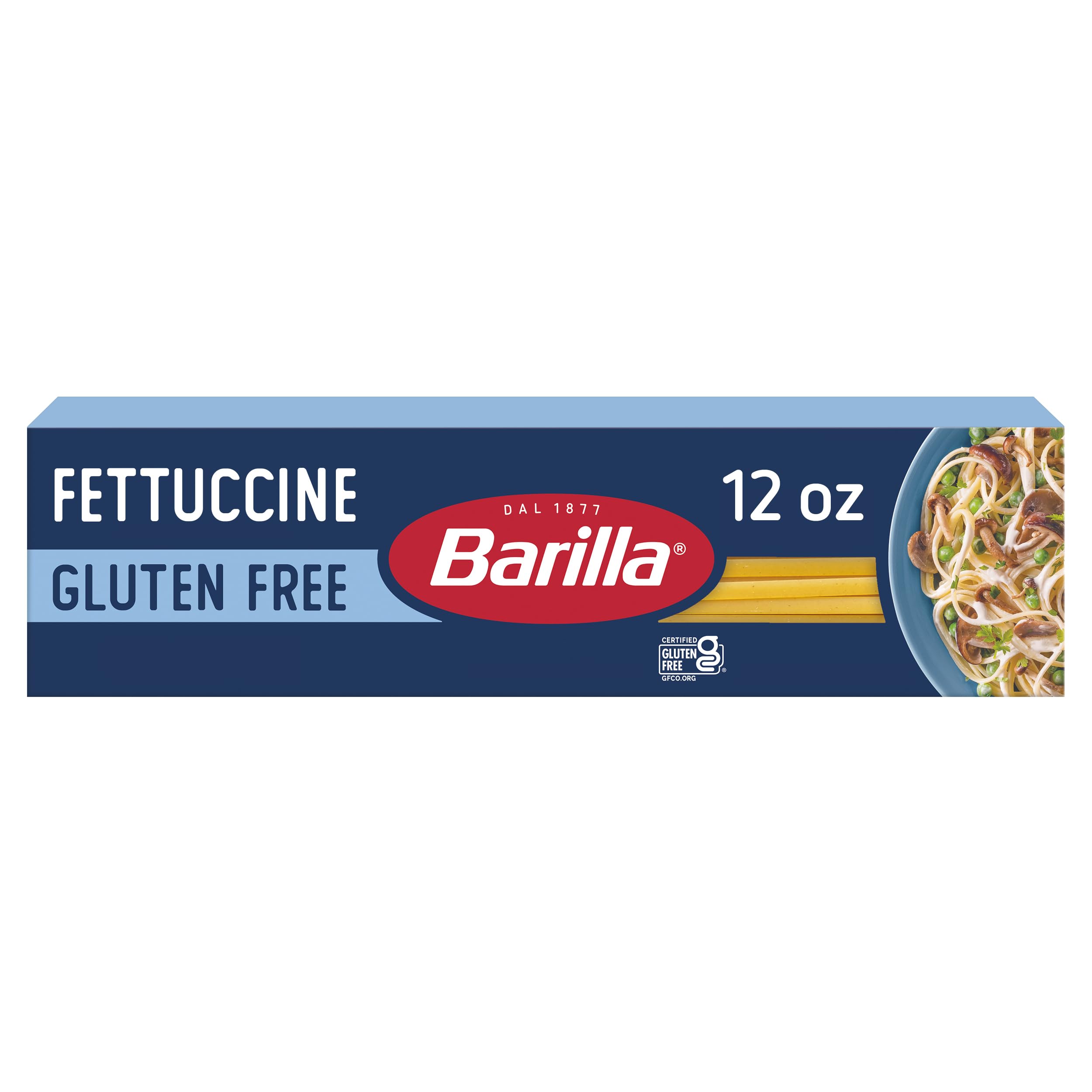 Barilla Gluten Free Fettuccine uncooked ribbons ideal for quick weeknight sauces