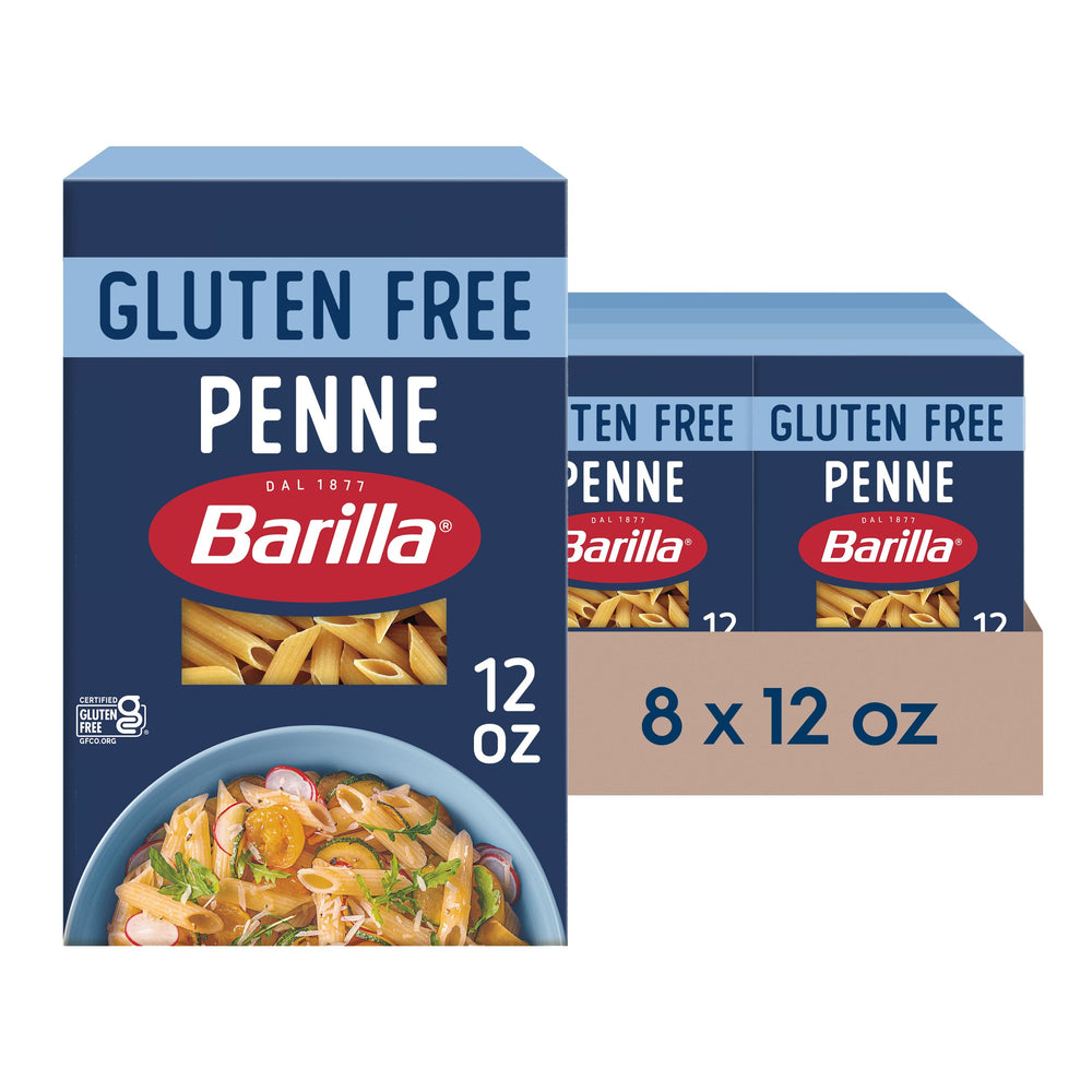 Barilla Gluten Free Penne box front, ideal for easy family meals