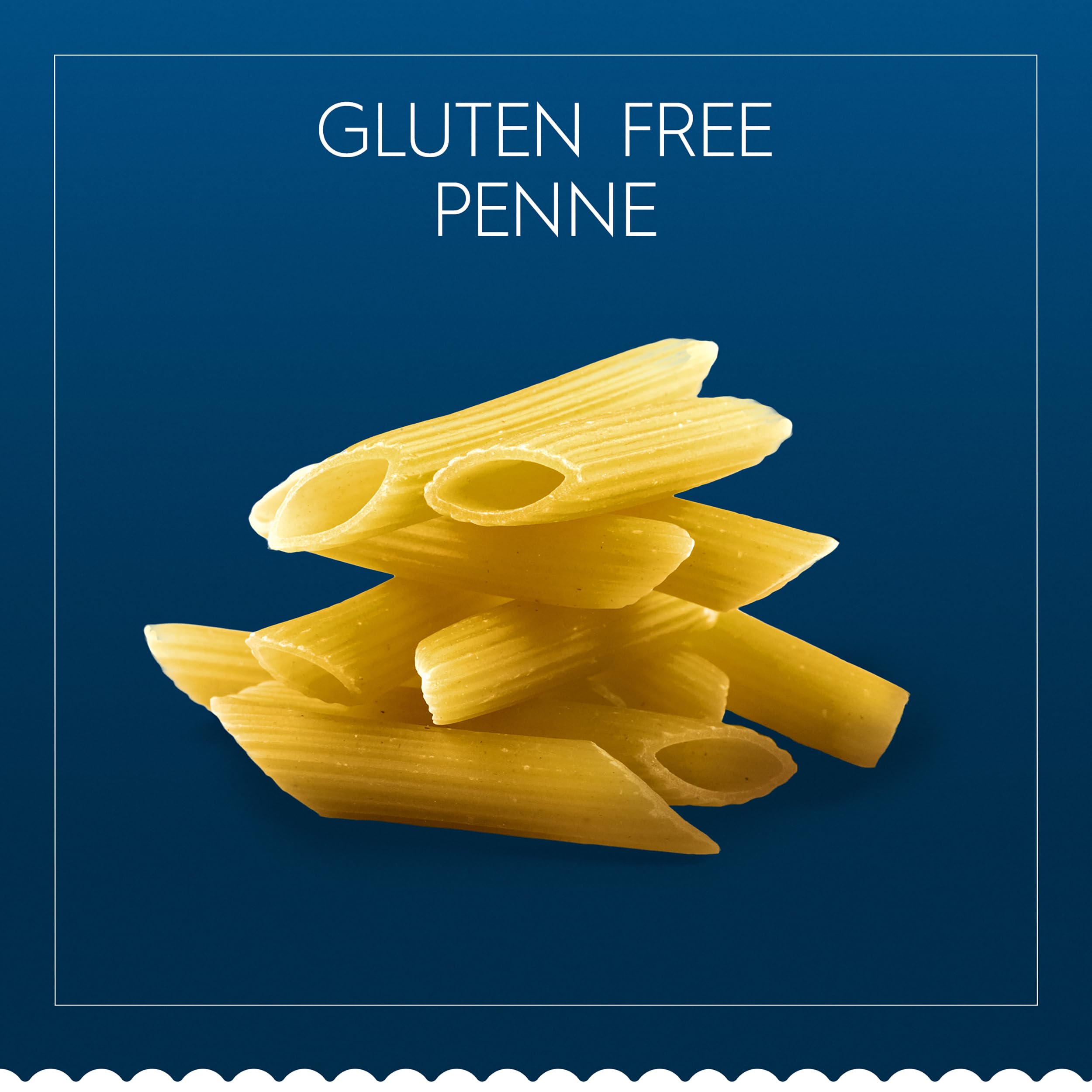 Barilla Gluten Free Penne pack eight boxes on display