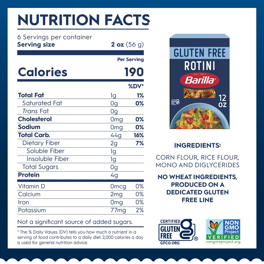 Barilla gluten free rotini pasta boiling in pot for al dente texture