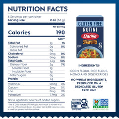 Barilla gluten free rotini pasta boiling in pot for al dente texture