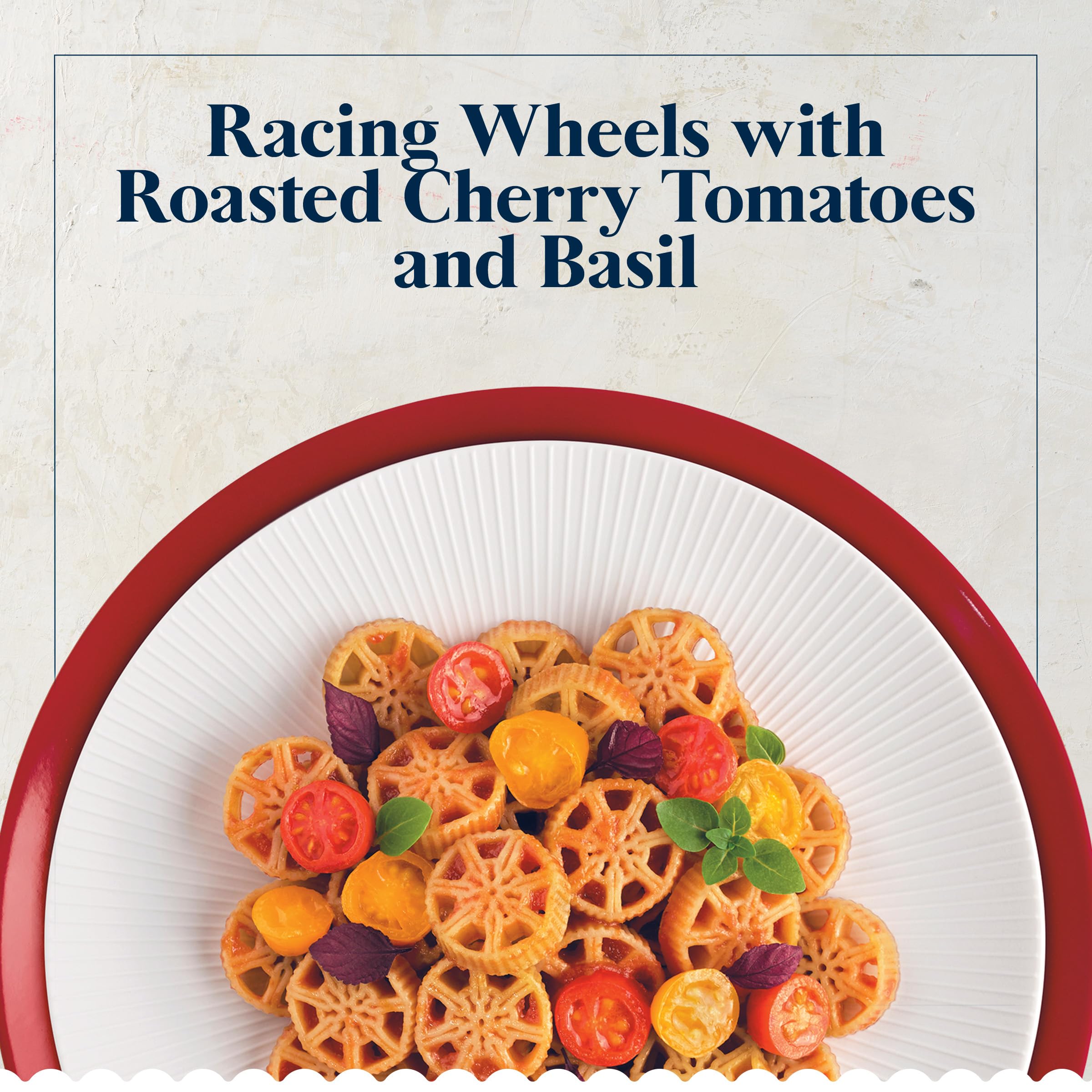 Barilla Mini Wheels in a vibrant pasta salad for lunches.