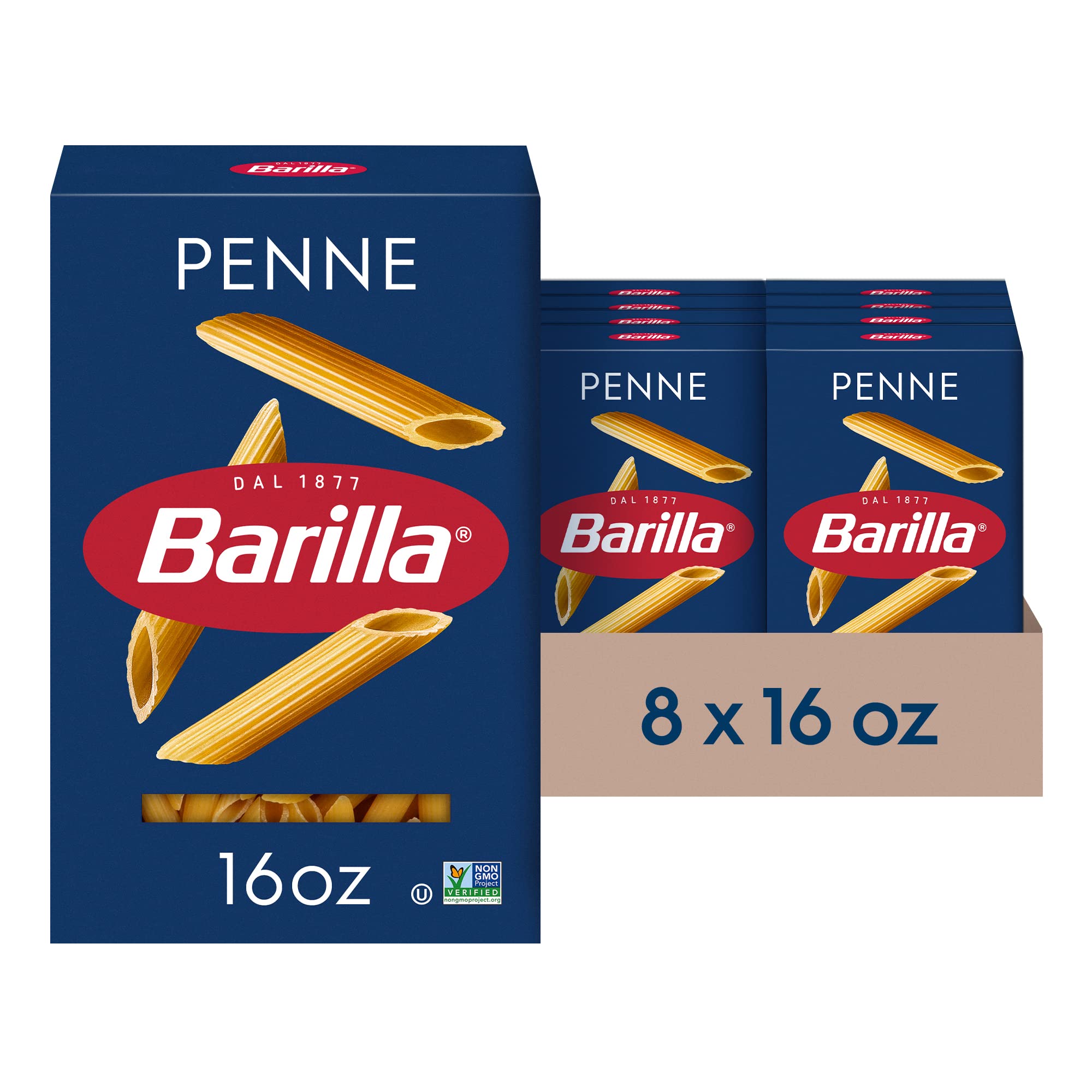 Barilla Penne ridged tubes grip sauce for fuller flavor