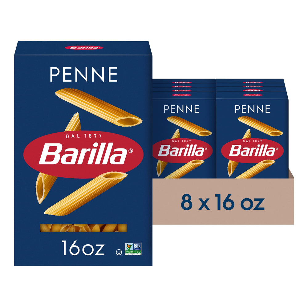 Barilla Penne ridged tubes grip sauce for fuller flavor