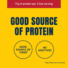 Barilla Protein+ ingredients featuring lentil, pea, chickpea for plant protein.