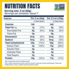 Barilla Protein+ Stars pasta ingredients display lentils, chickpeas, and peas for plant-based protein.