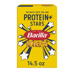 Barilla Protein+ Stars pasta pack, ideal for quick family meals.