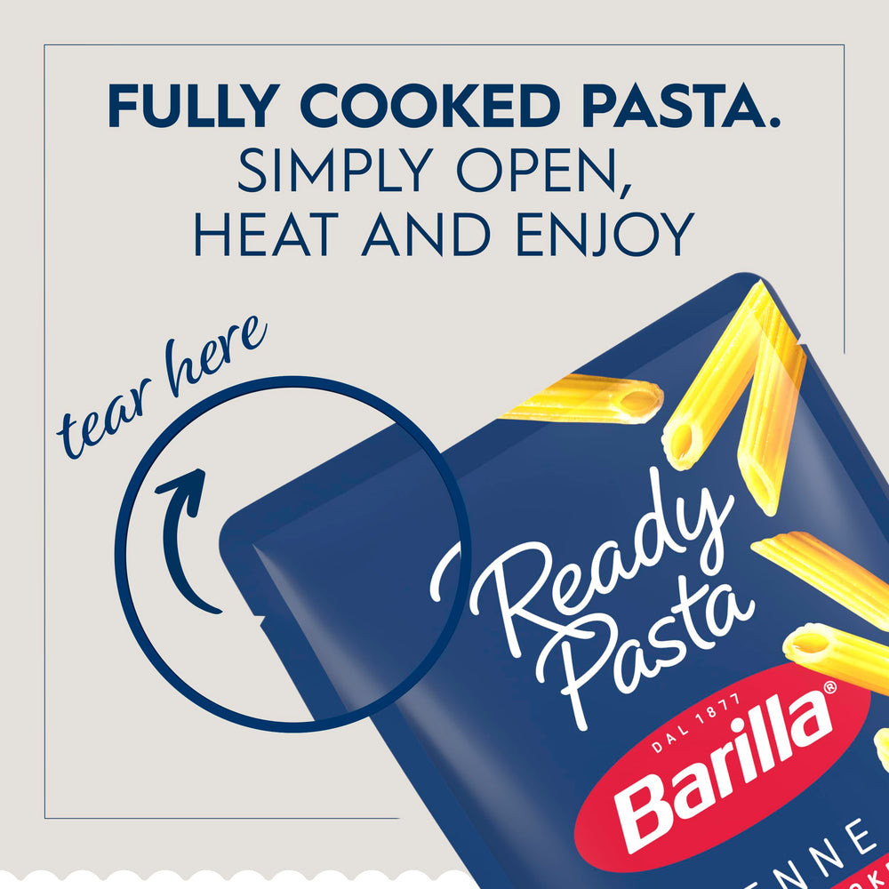 Barilla Ready Pasta allergen-free packaging suitable for busy kitchens.
